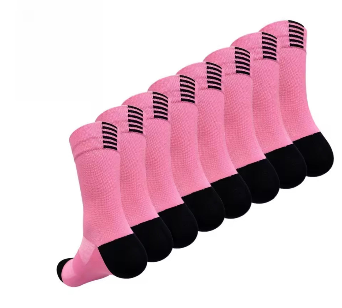 Quick-Dry Sports Crew Socks – 4-Pair Pack