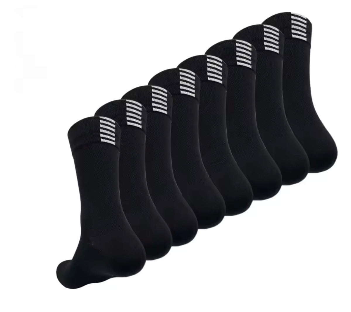 Quick-Dry Sports Crew Socks – 4-Pair Pack