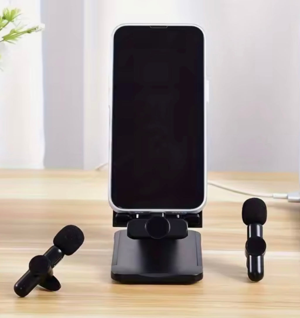 Mini Wireless Lavalier Microphone – USB-C, Noise Cancelling